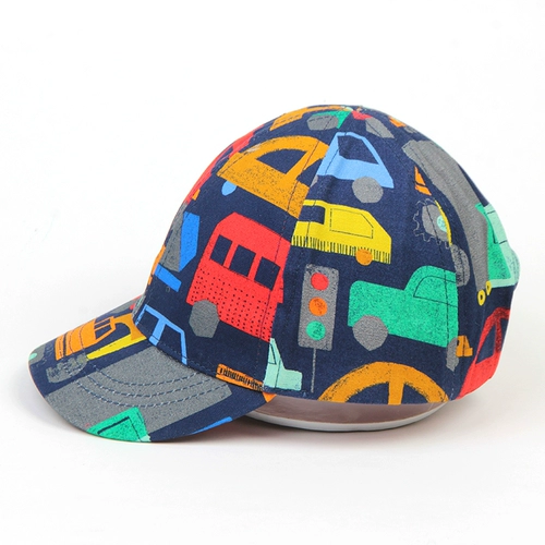 Летняя мультяшная шапка для мальчиков, хлопковая детская тонкая бейсболка, 6 мес., 6 лет, защита от солнца