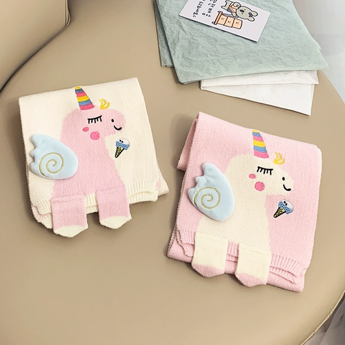 蜜嘉熊 Детский зимний удерживающий тепло милый шарф, модный трикотажный шарф-платок для принцессы