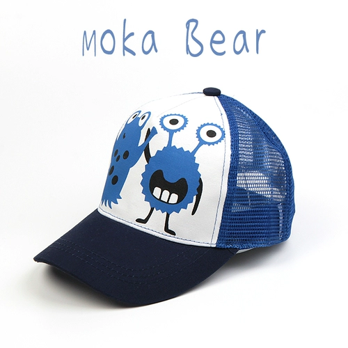 Детская летняя шапка, дышащая бейсболка подходит для мужчин и женщин, мультяшная солнцезащитная шляпа, детская шапочка на солнечной энергии, защита от солнца