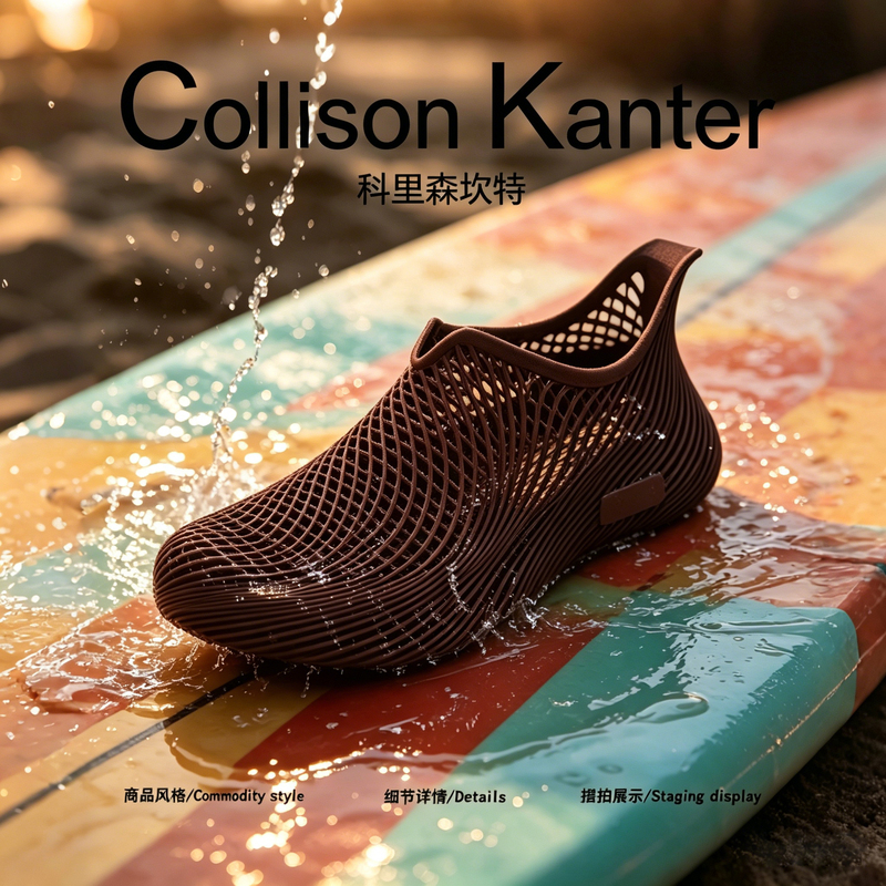 [Light Oxygen Outdoor] Collisonkanter2026 Summer 3D Printed Shoes Men's River Trekking Sandals