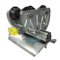 Wuxi-style 10 artificial-character steel galvanized cable tackle I-steel trolley crane towing trolley trolley