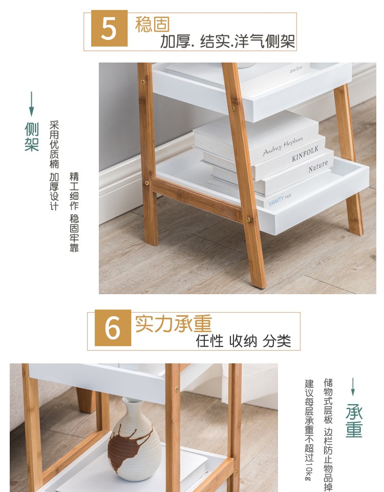 Giá đỡ hình thang bước từ sàn Bắc Âu lên trần cửa sổ phòng tắm phòng khách phòng ngủ nhà vệ sinh phòng tắm nhiều tầng lưu trữ - Kệ kệ sách gỗ 5 tầng