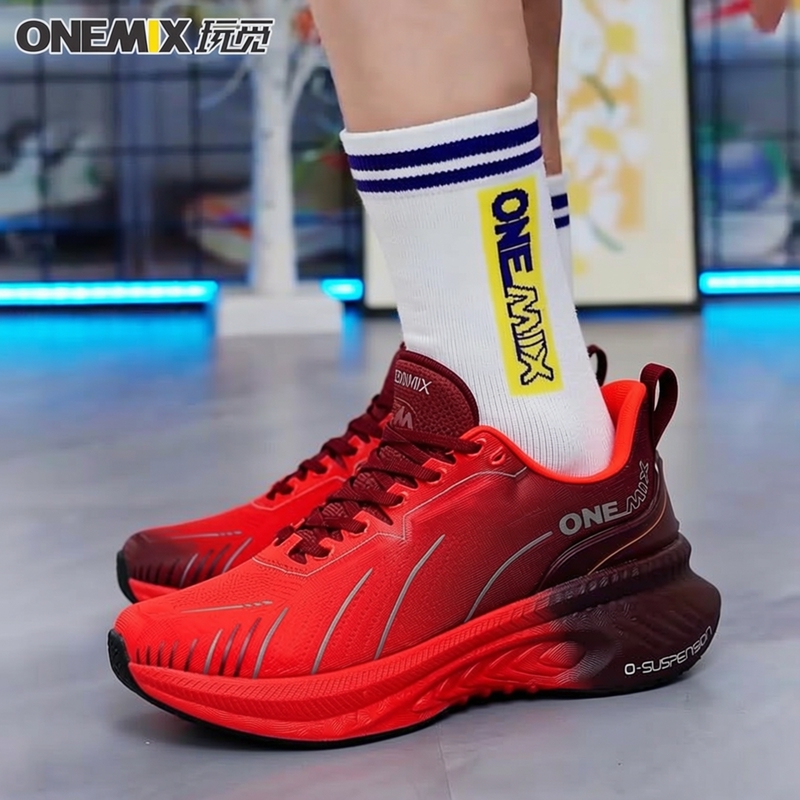 Onemix Ultra-Light Shock-Absorbing Running Shoes for Men and Women, Professional Sports Shoes for Aerobics and Jump Rope, Large Weight Wide-Last Running Shoes Onemix Ultra-Light Shock-Absorbing Running Shoes for Men and Women, Professional Sports Shoes for Aerobics and Jump Rope, Large Weight Wide-Last Running Shoes