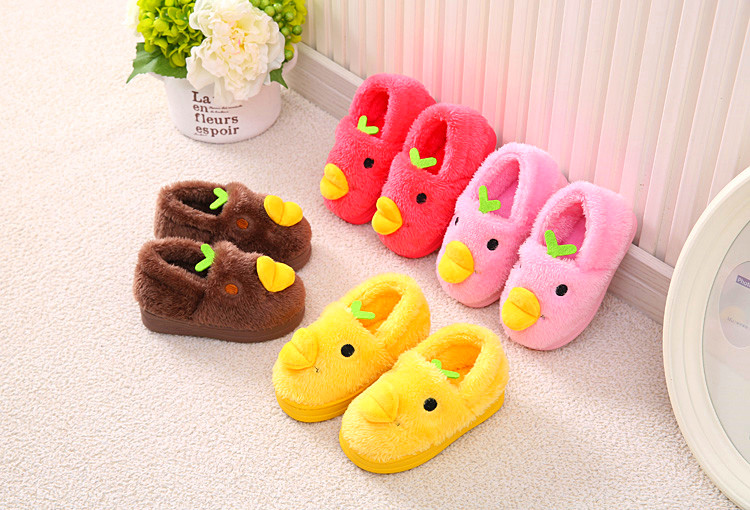 Chaussons enfants en suède pour hiver - semelle caoutchouc - Ref 1032562 Image 15