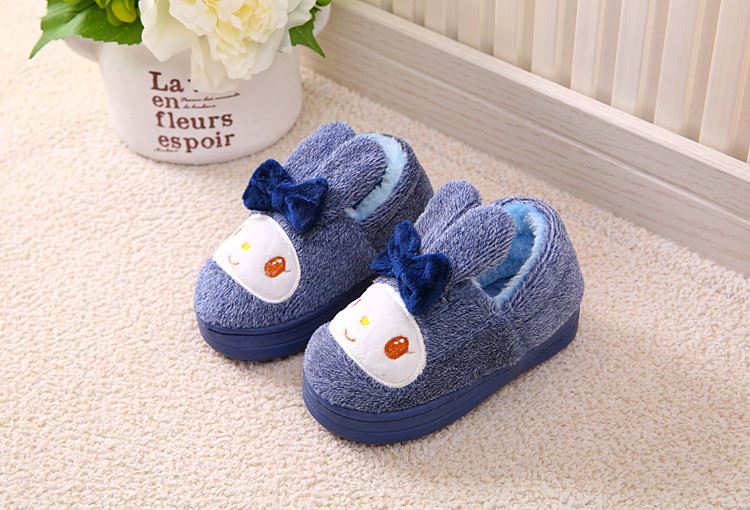 Chaussons enfants en suède pour hiver - semelle caoutchouc - Ref 1008609 Image 99