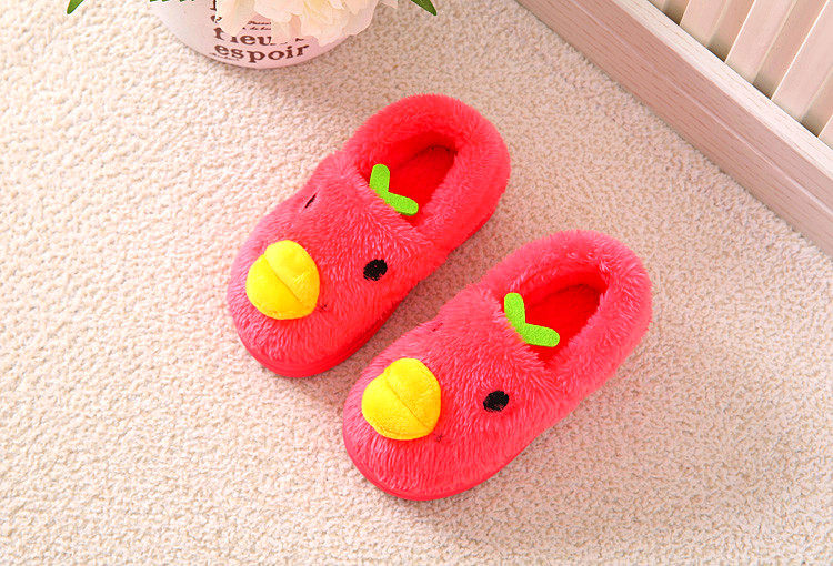 Pantoufles enfants en suède pour hiver - semelle caoutchouc - Ref 1033008 Image 38