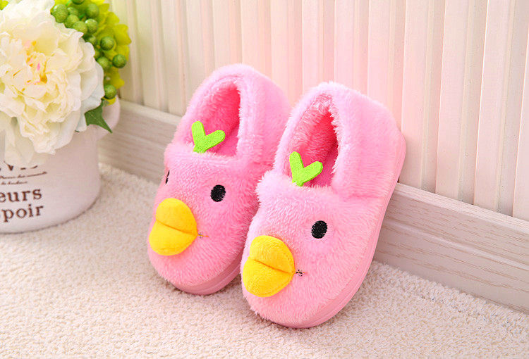 Pantoufles enfants en suède pour hiver - semelle caoutchouc - Ref 1033008 Image 45