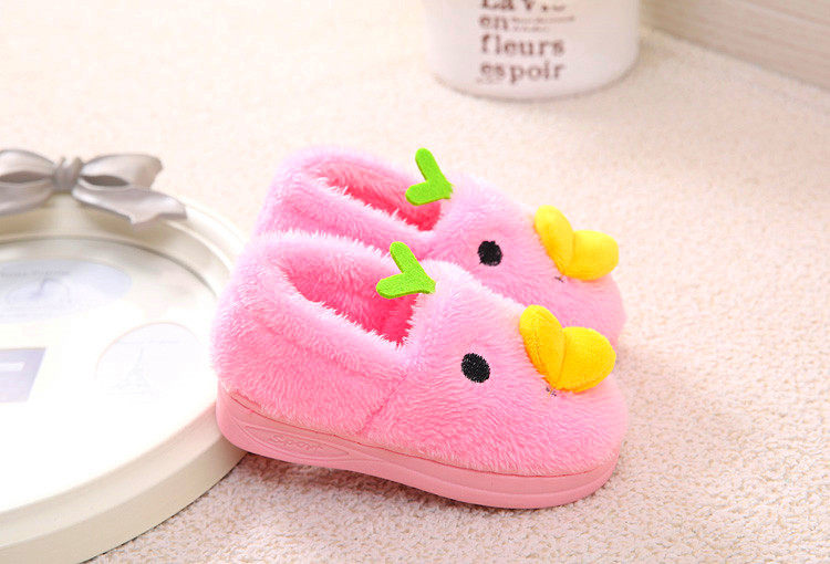 Pantoufles enfants en suède pour hiver - semelle caoutchouc - Ref 1033008 Image 44