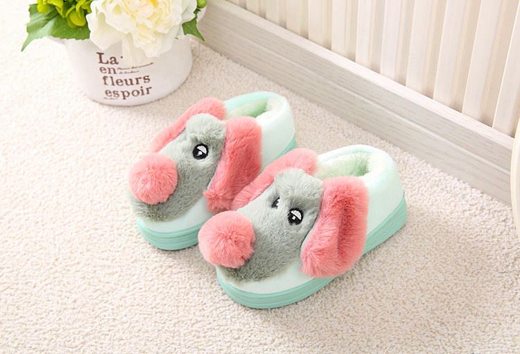 Chaussons enfants en suède pour hiver - semelle caoutchouc - Ref 1008609 Image 58