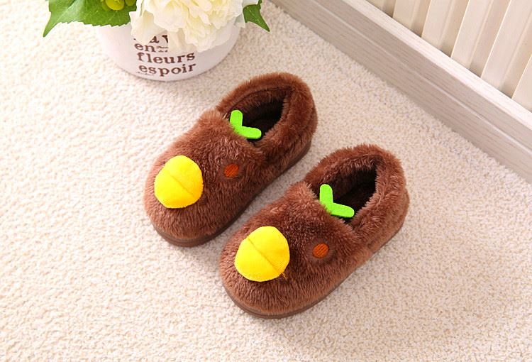 Chaussons enfants en suède pour hiver - semelle caoutchouc - Ref 1008609 Image 68