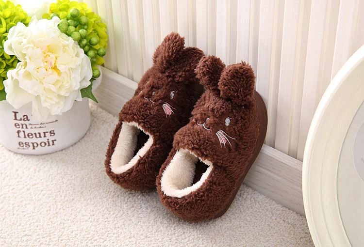 Chaussons enfants en suède pour hiver - semelle caoutchouc - Ref 1008609 Image 26