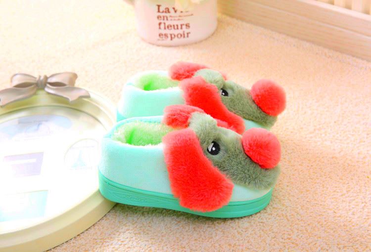 Chaussons enfants en suède pour hiver - semelle caoutchouc - Ref 1008609 Image 56