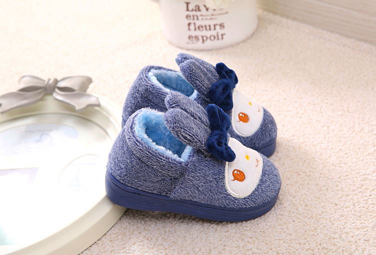 Chaussons enfants en suède pour hiver - semelle caoutchouc - Ref 1008609 Image 101