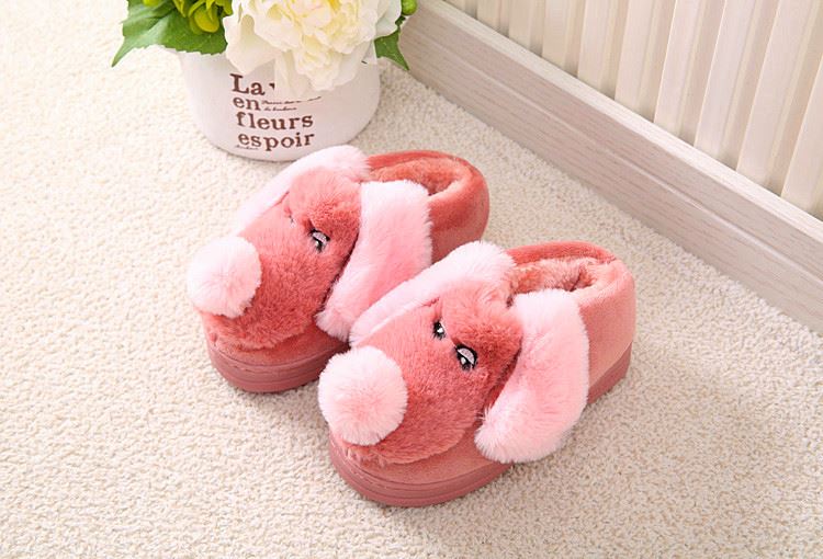 Chaussons enfants en suède pour hiver - semelle caoutchouc - Ref 1008609 Image 63