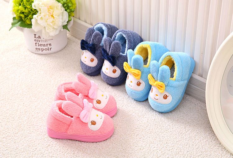 Chaussons enfants en suède pour hiver - semelle caoutchouc - Ref 1008609 Image 94