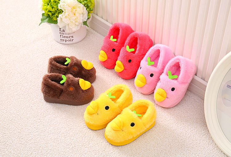 Chaussons enfants en suède pour hiver - semelle caoutchouc - Ref 1008609 Image 65
