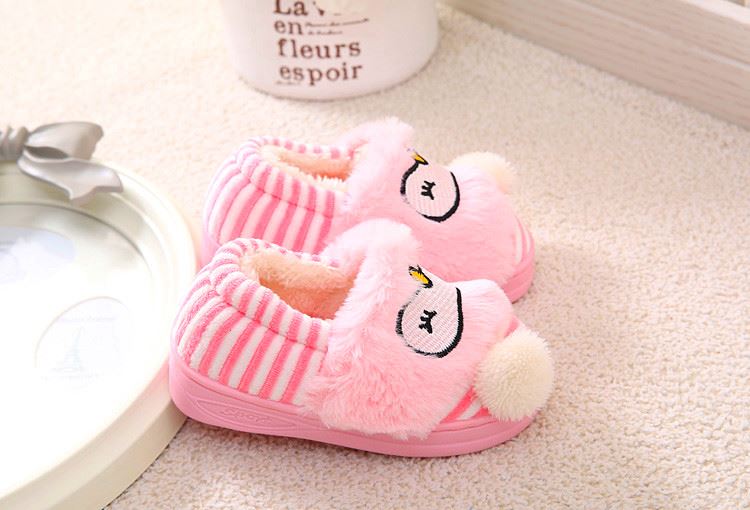 Chaussons enfants en suède pour hiver - semelle caoutchouc - Ref 1008609 Image 84