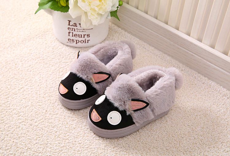 Chaussons enfants en suède pour hiver - semelle caoutchouc - Ref 1008609 Image 120
