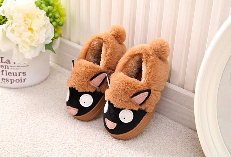 Chaussons enfants en suède pour hiver - semelle caoutchouc - Ref 1008609 Image 119