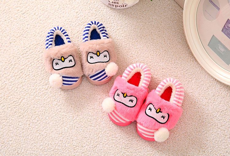 Chaussons enfants en suède pour hiver - semelle caoutchouc - Ref 1008609 Image 81