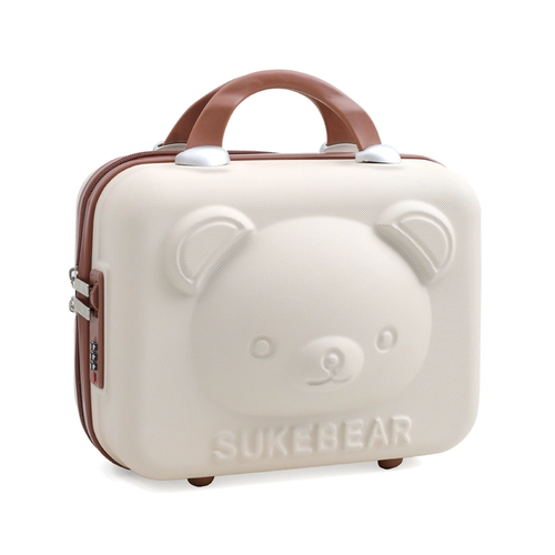 Портативная коробка, маленький чемодан, косметичка, с медвежатами, 14 дюймов