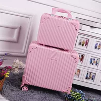 Retro 18 inch mini boarding case 16 vali nhỏ nữ phổ quát xe đẩy trường hợp nam nhỏ hộp mật khẩu du lịch tươi vali nữ đẹp