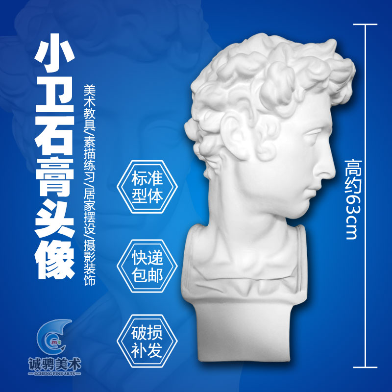 Xiaowei plaster head still life art Julia Nord Medici plaster like painting materials sketch supplies plaster statue