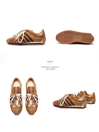 Horsehair Moral Training Shoes for Men, Genuine Leather, American Retro Style, Thick-Soled Men's Casual Sports Shoes, High-End Versatile Sneakers