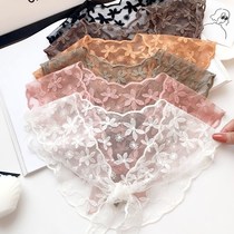 Lace collar accessories embroidery collar Korean summer shirt shawl tie collar new false collar decoration matching