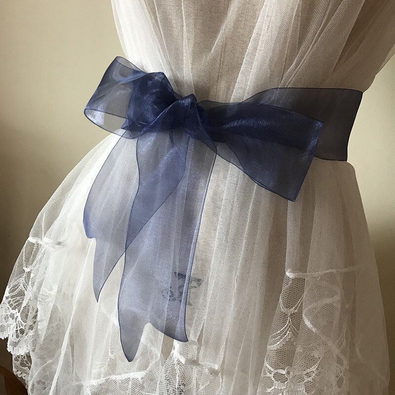 Ribbon belt yarn bow with a simple summer hundred fashion scarf dress dress waist chain tied to tie yarn