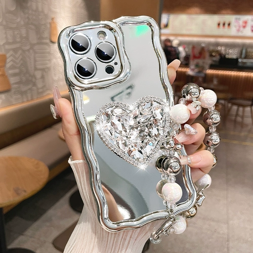 Apple, серебряная совместимая трубка, iPhone 14, чехол для телефона, iPhone13 Pro, силиконовый ремешок, объектив, зеркальный эффект, 14promax, iphone, 14plus, изысканный стиль