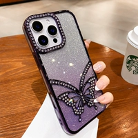 [Фиолетовый + блестящая карта] [Бабочка со стразами★ Легкая роскошь и ощущение высокого класса]