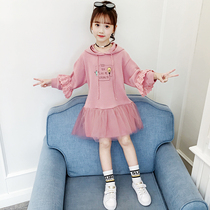 8 Girls Dress Dress Spring Dress 2021 New Princess Dress 5 Baby Sweater Dress Spring Autumn 9 Year Old Girl Skirt 7