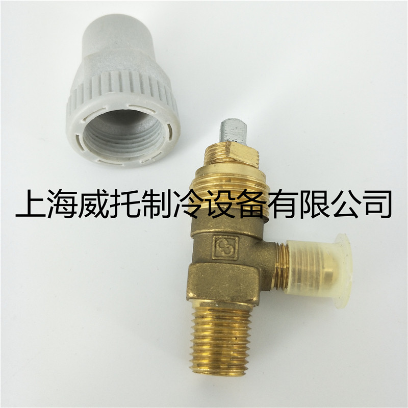 黄铜关断阀 阀门 1/4螺纹接口6.35mm截止阀 黄铜角阀截止阀