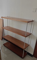 Shelf Floor Multilayer Containing Shelf Simple Bookshelf Iron Art Living Room Storage Shelf Display Shelf Home
