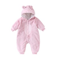 Annai childrens clothing mens and womens baby winter models plus velvet warm one-piece unisex new born children climbing clothes Haya