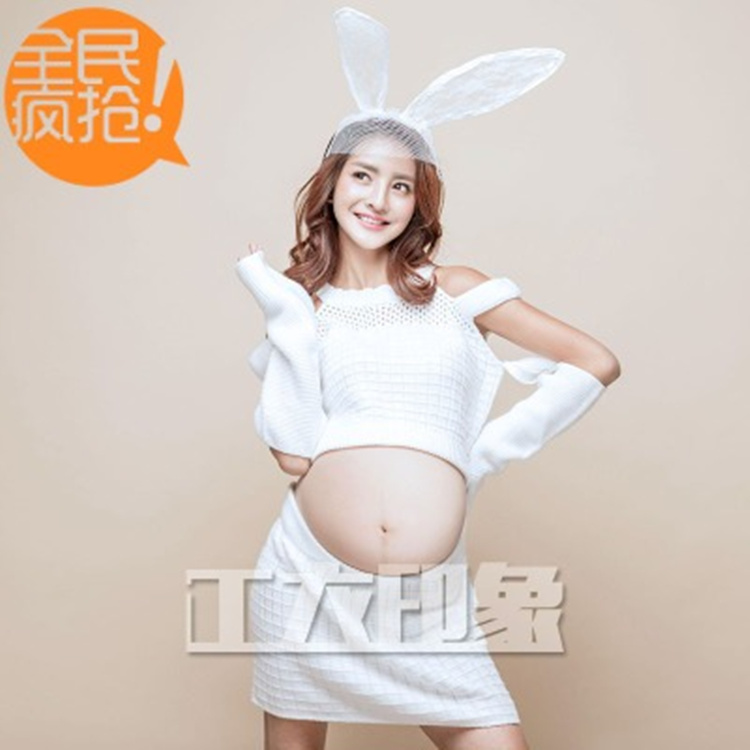 Phiên bản tiếng Hàn mới của studio áo bà bầu 2018 cho bà bầu ảnh quần áo thời trang bà bầu ảnh mẹ chụp ảnh quần áo áo lót bầu