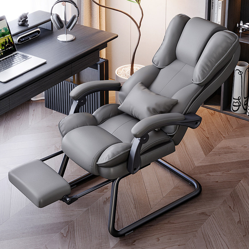 Reclining Office Chair Office Owner Chair Home Bookroom Comfort Long Sat Bow Chair Sub Business Big Class Chair-Taobao