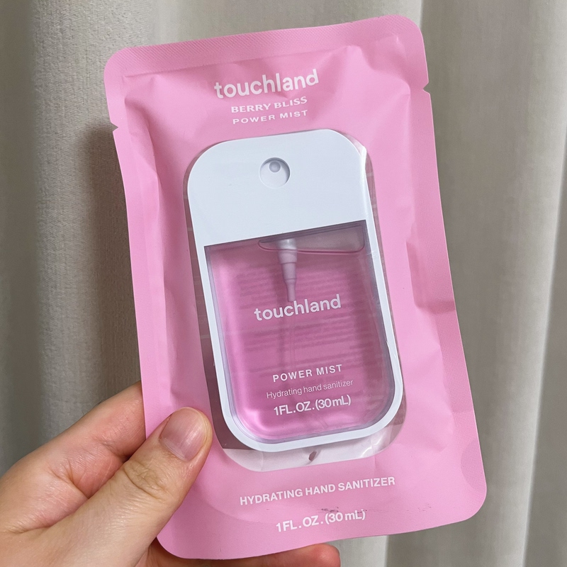 American Touchland Portable No-Wash Hand Sanitizer Moisturizing Antibacterial Disinfectant Spray 30ml Watermelon/Sandalwood