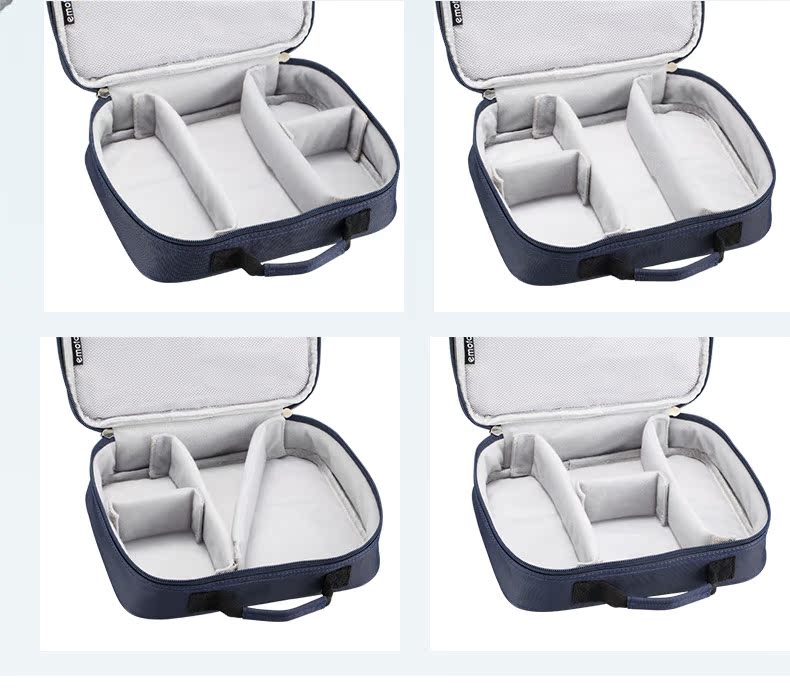 gói đa chức năng có sức chứa sạc hộp kỹ thuật số ổ cứng di động dữ liệu gói cáp điện tai nghe lưu trữ cáp sạc tắc bảo vệ Bag collations U ns điện thoại đĩa mang dễ thương - Lưu trữ cho sản phẩm kỹ thuật số túi vải đựng tai nghe