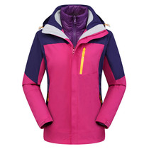 Outdoor down jacket jacket two-piece men and women detachable warm waterproof tide brand multi-color autumn and winter clothing customization