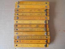 Old wood folding ruler 70-80 years 1 m Old cut glass ruler film and TV props Old stock collection Remembrance 1 of 5 Yuan