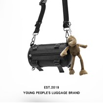 HASSIEY Skew Satchel Mens Day Tide Card Student Single Shoulder Bag Small Backpack Woman Cylinder Sports Casual Chest Bag