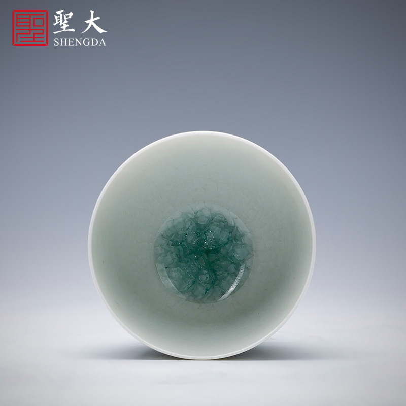 St teacups hand - made ceramic kungfu ice crack glaze color ink, the mythical wild animal cup for cup all hand of jingdezhen tea service master