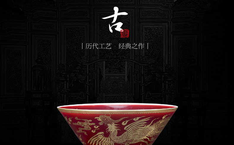 Santa teacups hand - made ceramic kungfu ruby red see colour FeiFeng lines perfectly playable cup single cup all hand of jingdezhen tea service