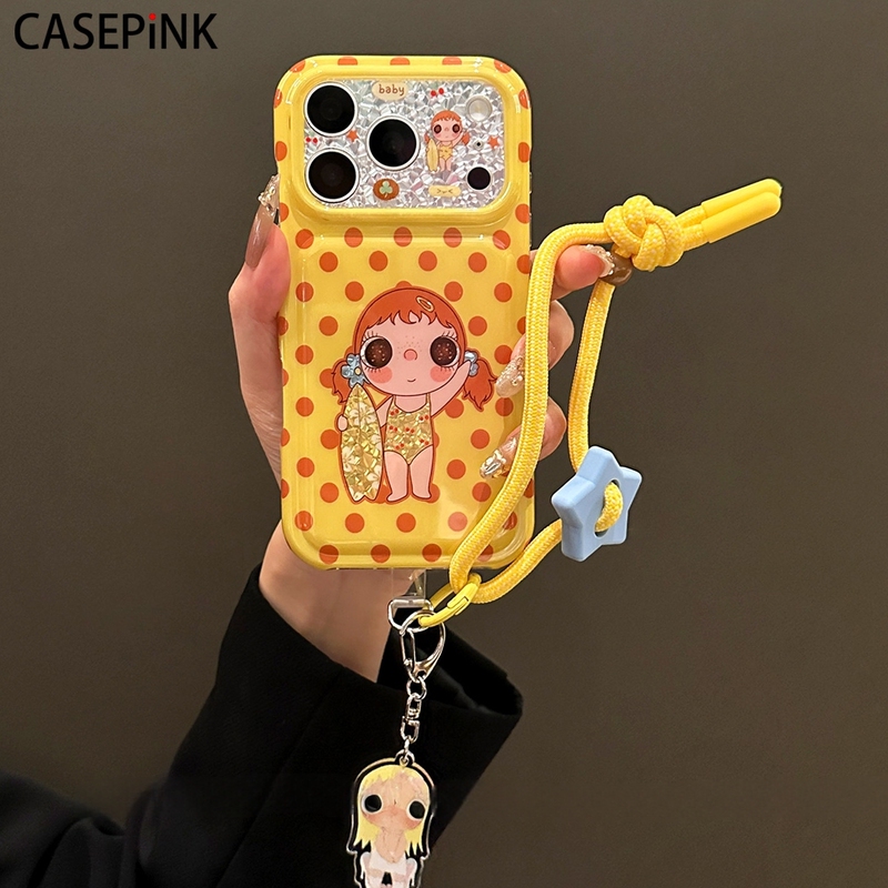 Casepink Suitable for Iphone17Promax Phone Case 2026 New Product Polka Dot Cute Jade Exquisite Apple 16Pro Super Popular with Lanyard 15 Good-Looking Unique Full-Cover Anti-Fall Protective Case Casepink Suitable for Iphone17Promax Phone Case 2026 New Product Polka Dot Cute Jade Exquisite Apple 16Pro Super Popular with Lanyard 15 Good-Looking Unique Full-Cover Anti-Fall Protective Case