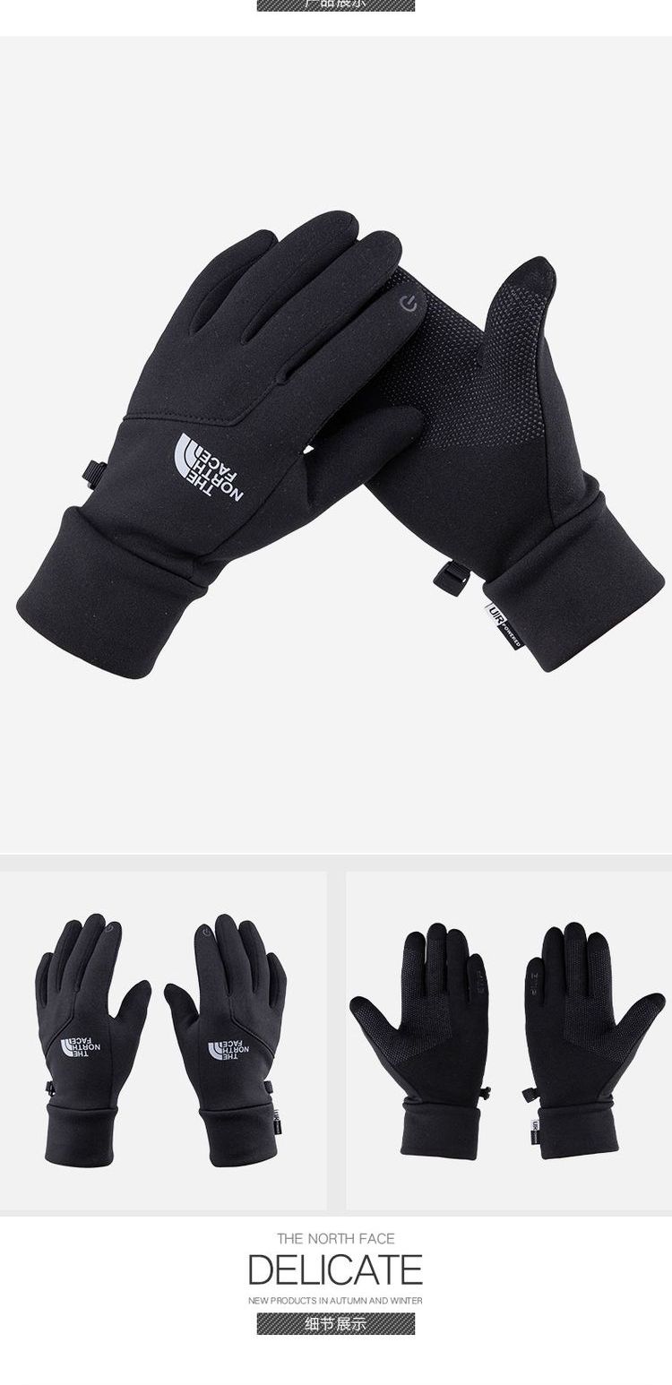 Găng tay nữ thể thao ngoài trời mùa thu và mùa đông ấm áp mới của NorthFace | 3KPP găng tay len