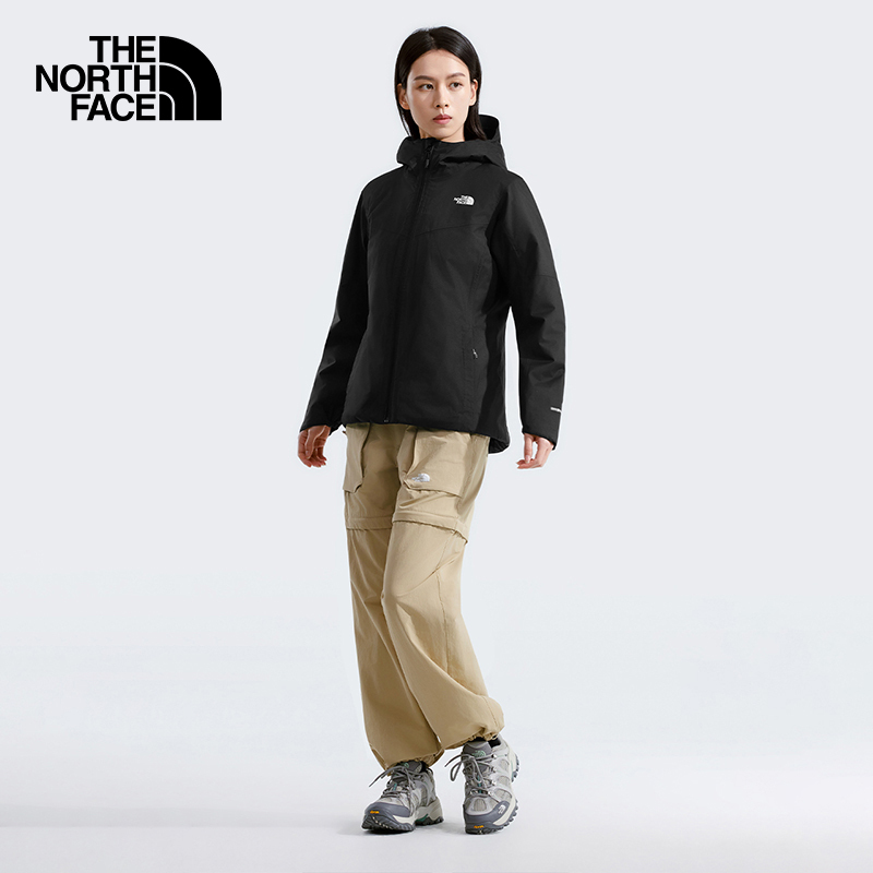 Thenorthface North Face Autumn and Winter Warm Cotton Jacket Women's Outdoor Water-Repellent Hooded Jacket 8Df9