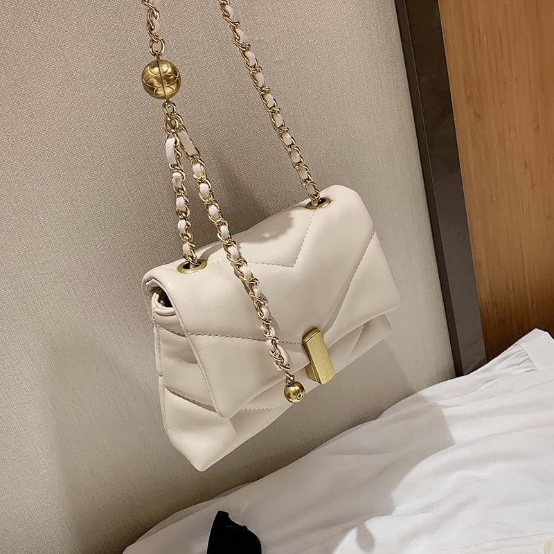 Casual Bag Packet Bag Women 2021 New Tide Fashion Chain Slanted Satchel 100 lap net red small square bag