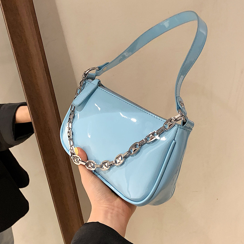 Tide Cards Pop Bag Girls Summer 2021 New Fashion Nets Red Hands Carry Bag Advanced Senses Single Shoulder Armpit Bag small square bag